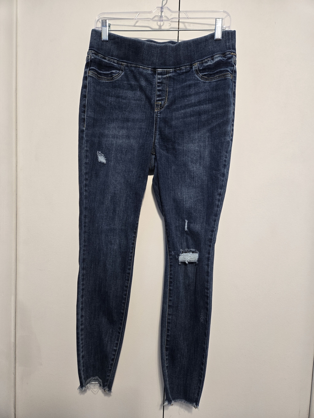 Lane Bryant High Rise Jegging Distressed Raw Hem Jeans Women's 12 Plus